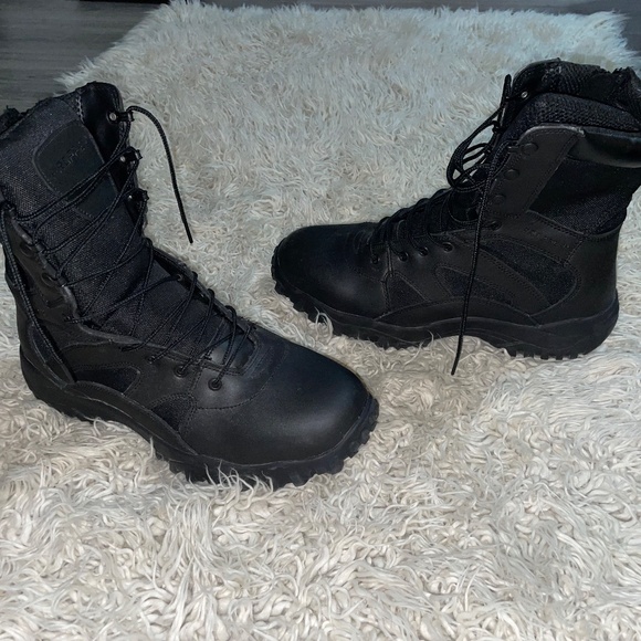 Propper Mens 13W Boots Black Lace up Zip side - Picture 10 of 13